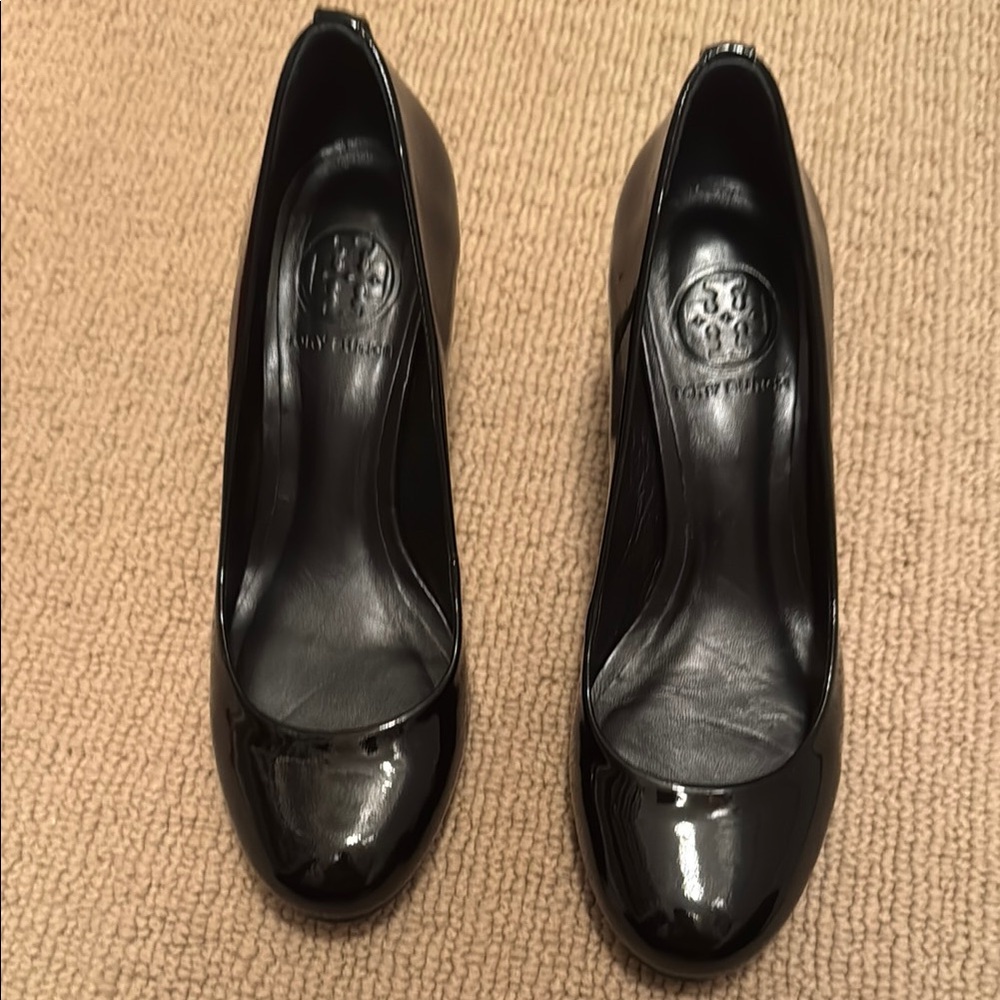 Tory Burch Black Patent Leather Heels